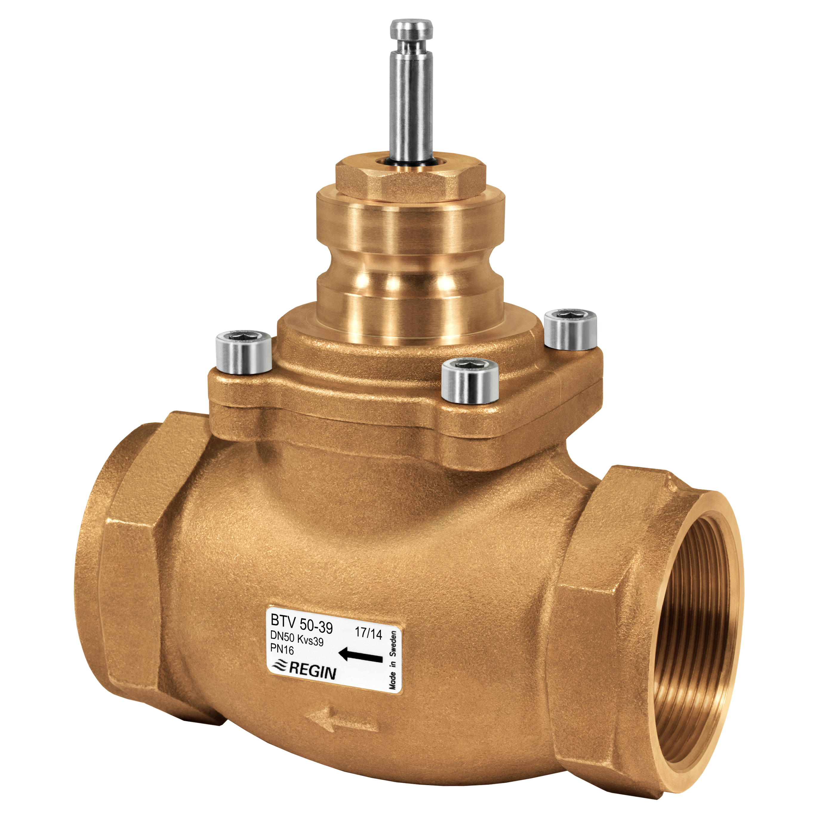 BTV – 2-way control valves, DN15-50, kvs 0.6-39, 20 mm stroke
