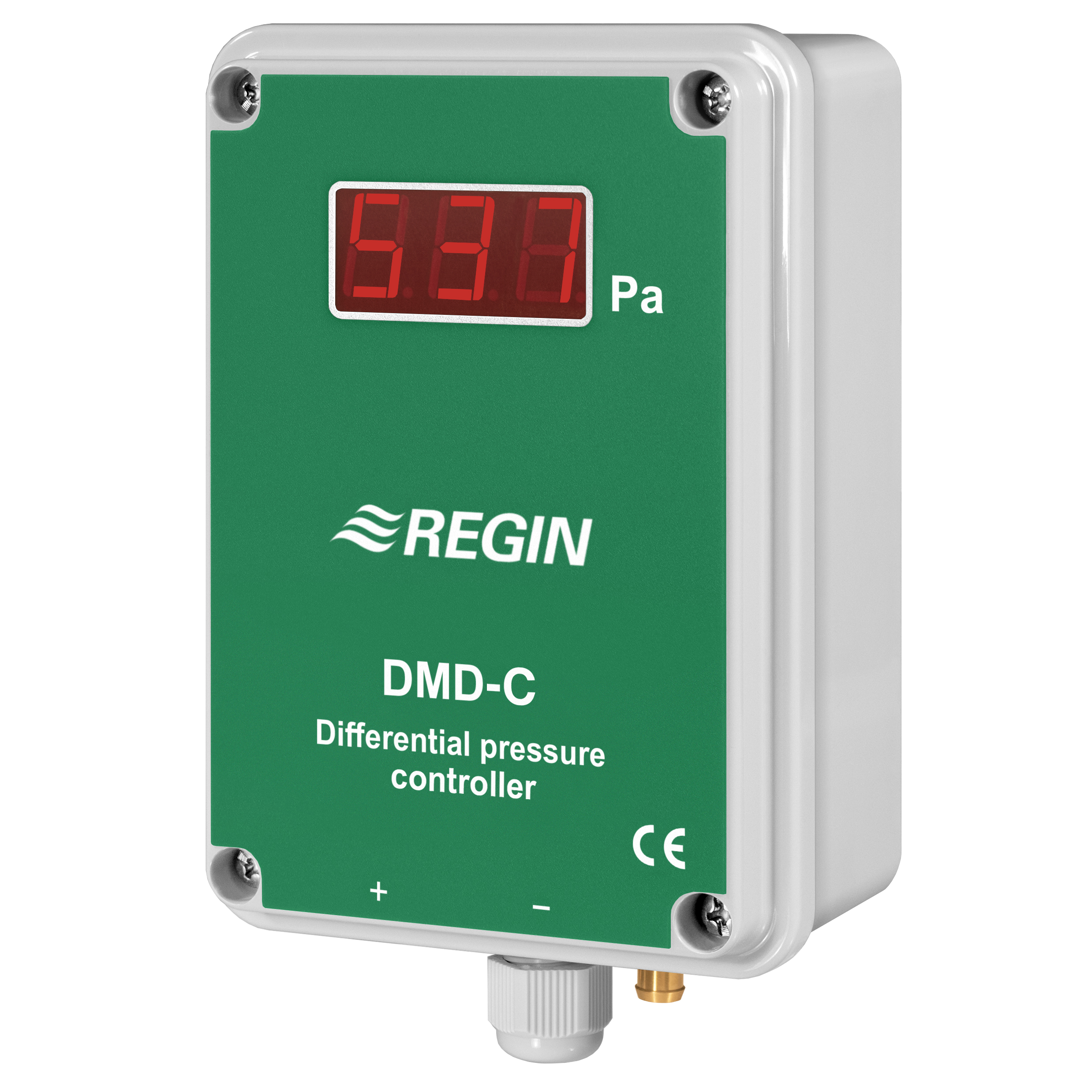 Differential pressure transmitter with built-in controller and display