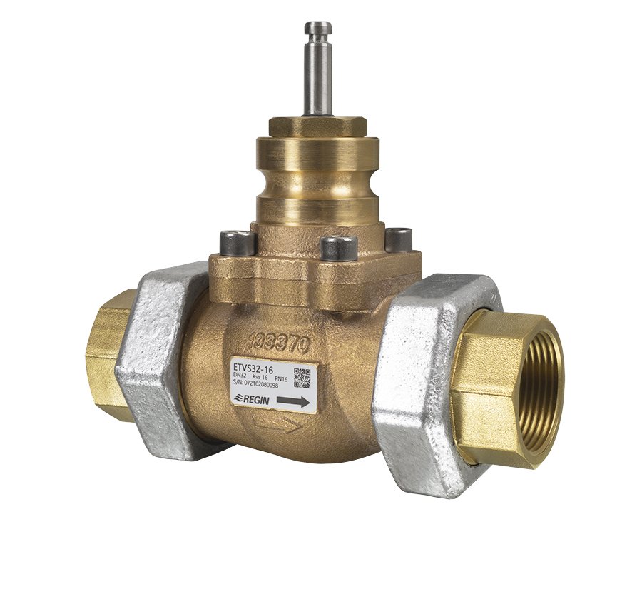 ETVS – 2-way control valves, DN15-50, kvs 0.25-40, 20 mm stroke, DZR