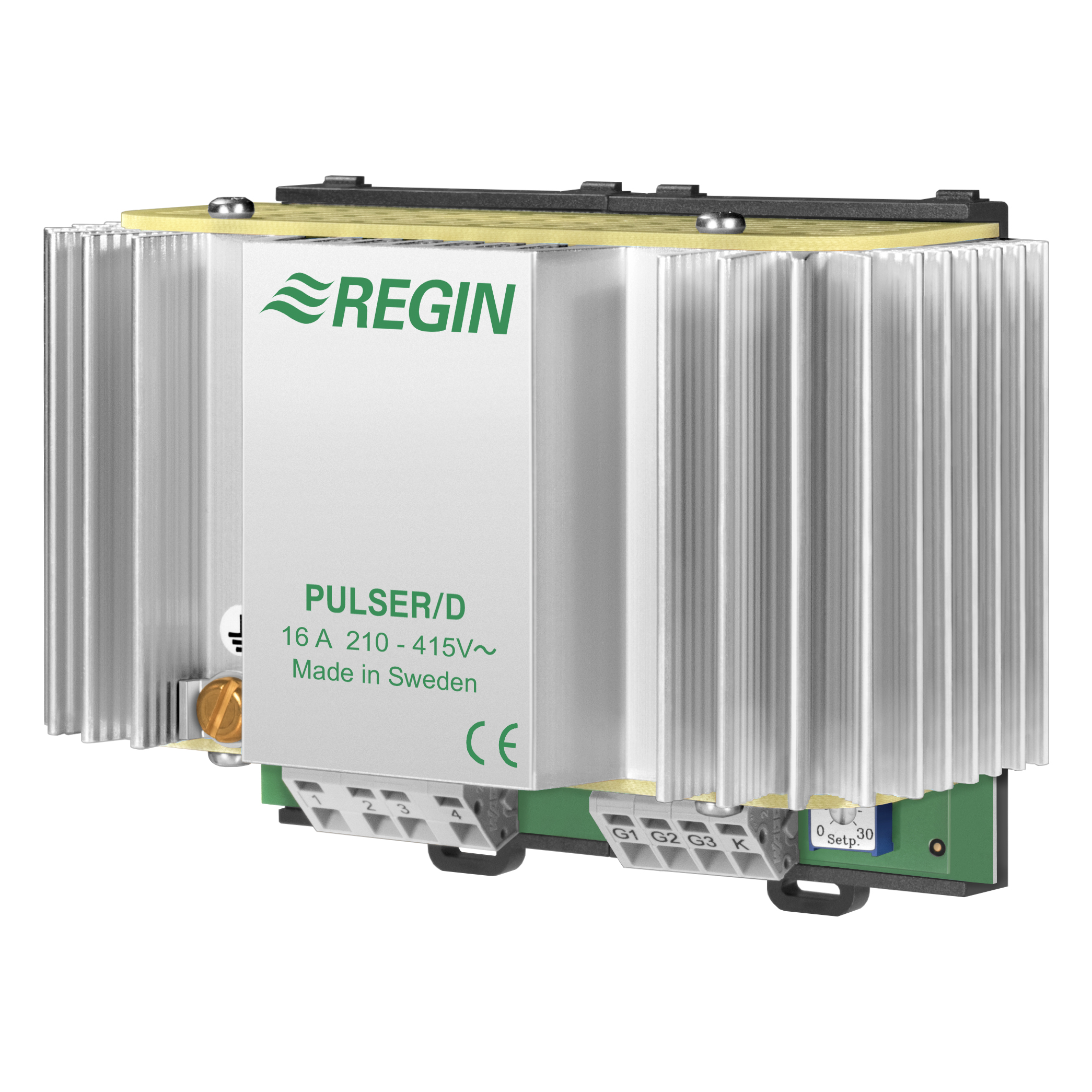 Electric heating controller with PI-control, 230…400 V AC, DIN-rail mounting