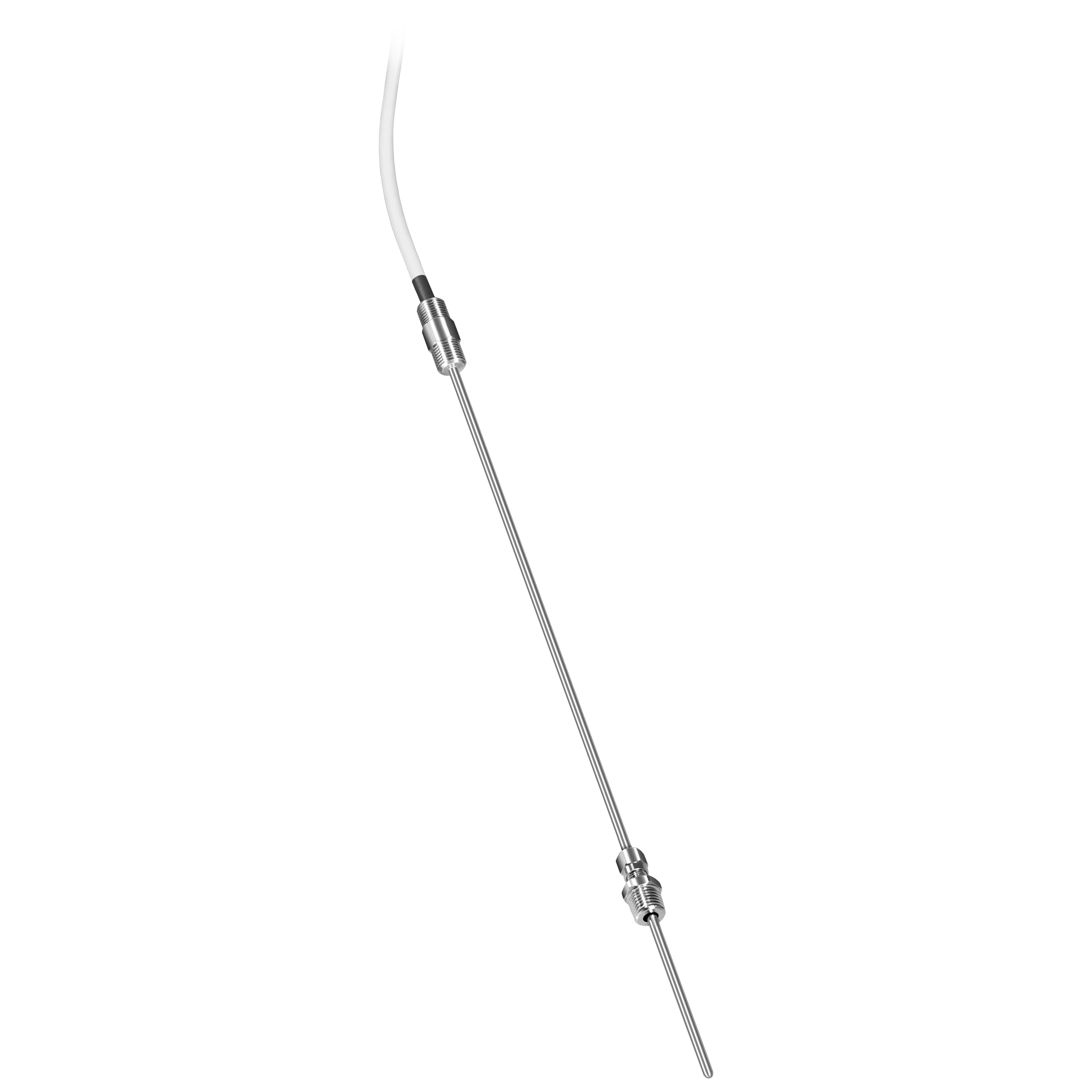 Immersion sensor with cable, adjustable insertion length