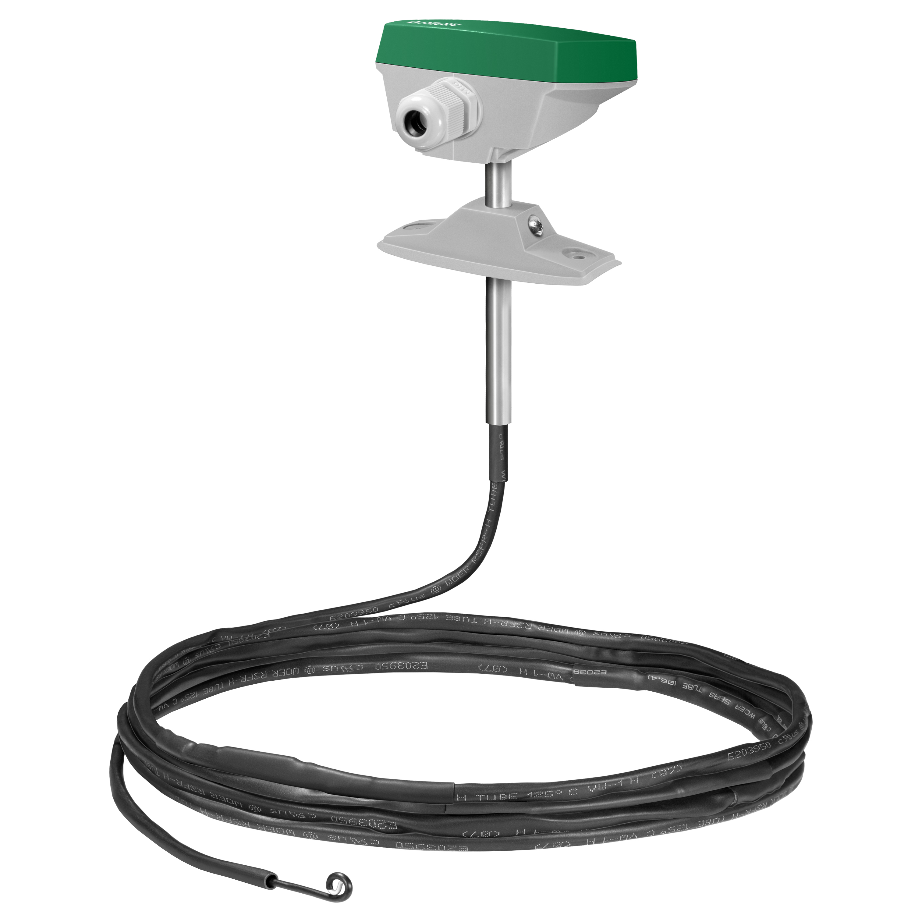 Duct sensor with housing for average temperature measurement