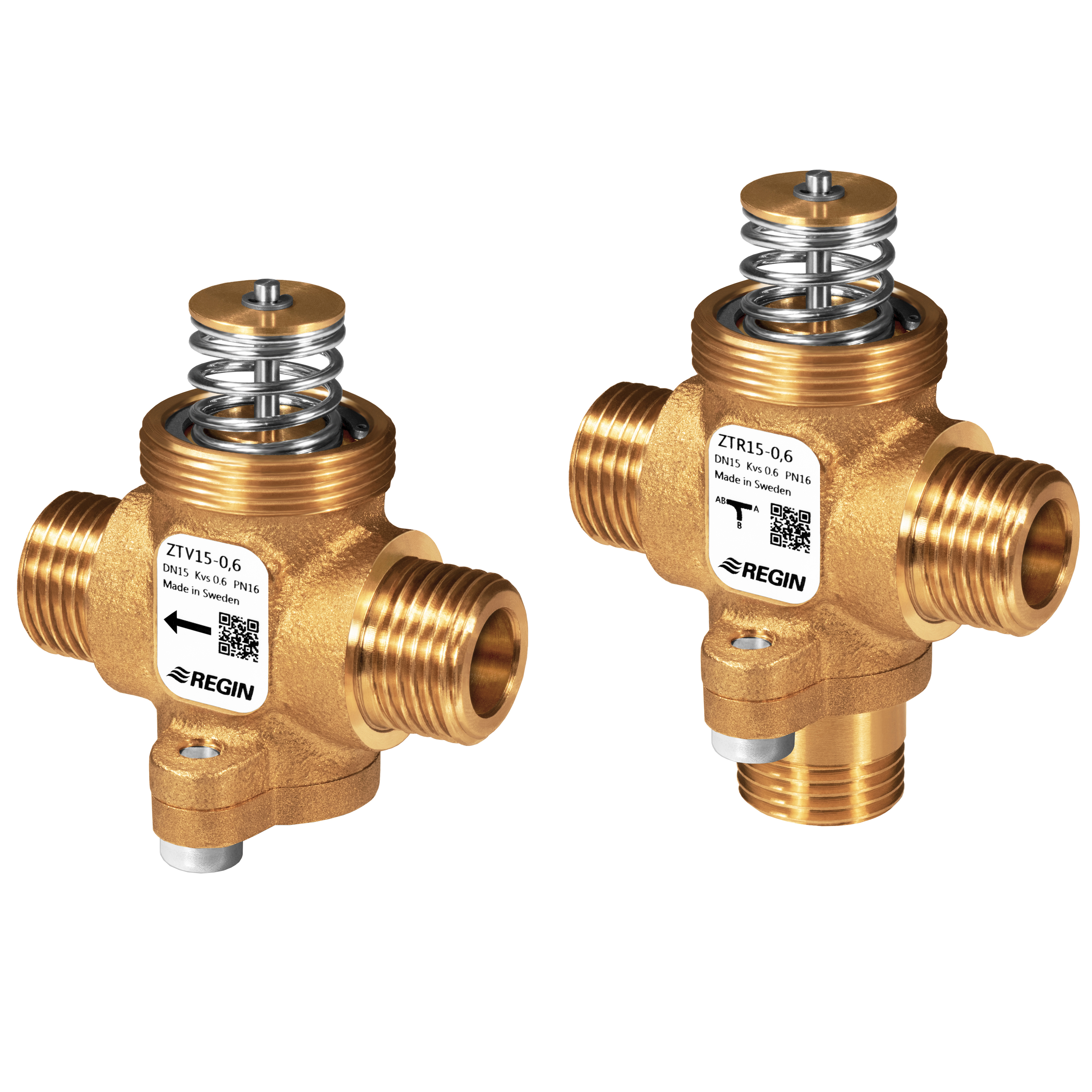 ZTV / ZTR – 2- and 3-way control valves DN15-25, kvs 0.25-7.0, 5.5 mm stroke